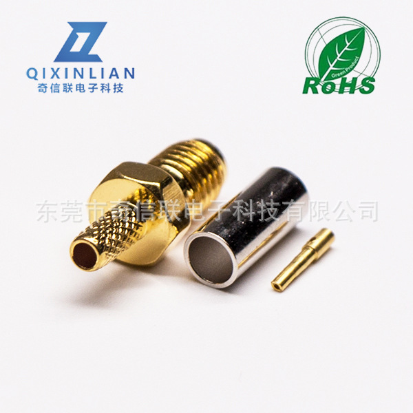 SSMA射频头 SSMA母头压接式rg174/316信号馈线SSMA连接器