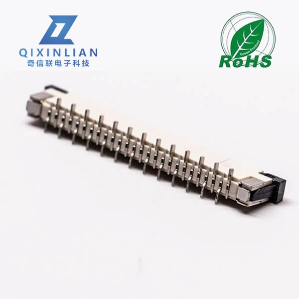 0.5mm fpc 封装13针焊接抽屉式上接H2.0PCB板端