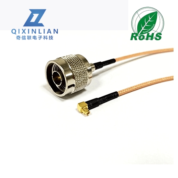 RF Cable 线RG316接N公头转MMCX弯公头